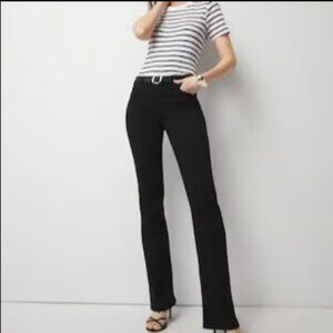 WHBL WHITE HOUSE BLACK MARKET RAW HEM 5 POCKET BOOT CUT JEANS NWT $99 6